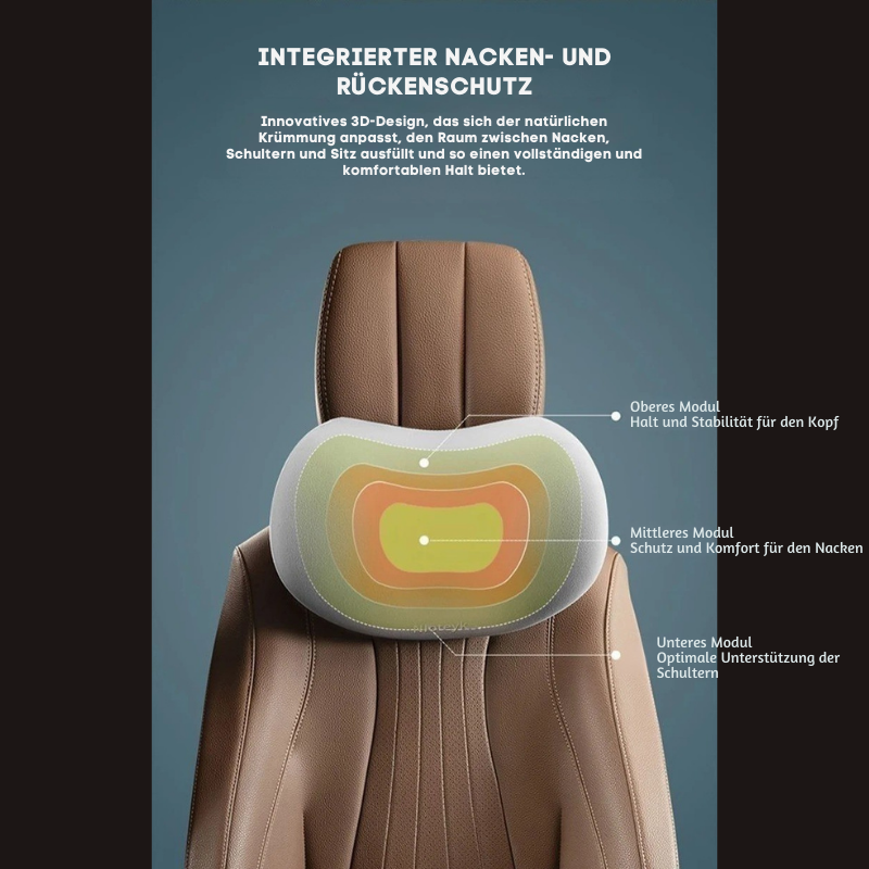 Ergonomisches Autokissen – Entlastet Nacken und Rücken | ErgoComfort™