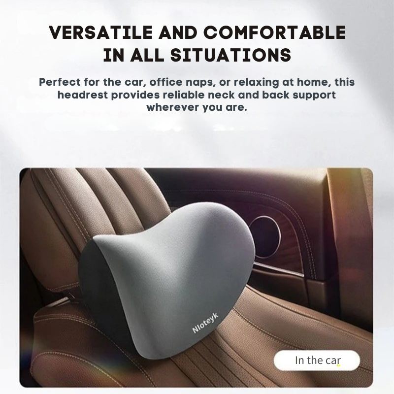 Set Ergonomische Autokussens van Traagschuim – Verlichting voor Nek en Rug | ErgoComfort™