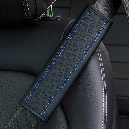 Leren Autogordelbeschermer met Reliëf – Comfort & Elegantie | ErgoBelt™