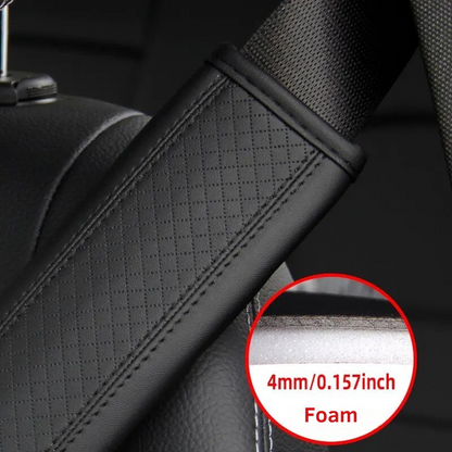 Leren Autogordelbeschermer met Reliëf – Comfort & Elegantie | ErgoBelt™