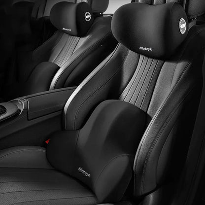 Set Ergonomische Autokussens van Traagschuim – Verlichting voor Nek en Rug | ErgoComfort™