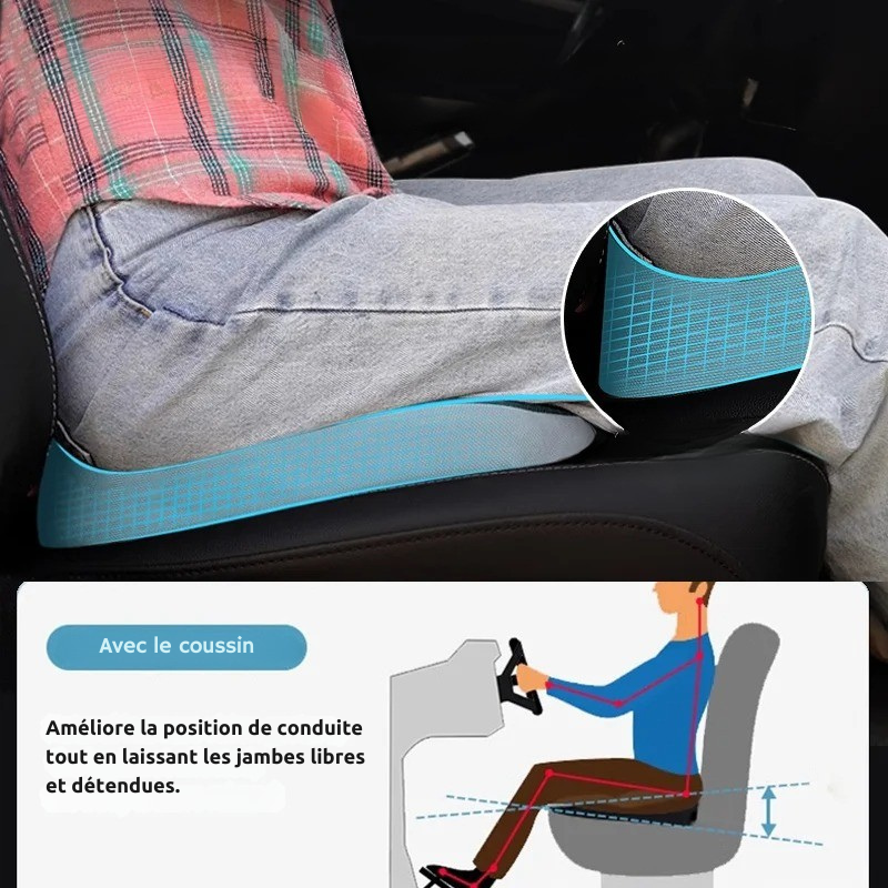 Coussin ergonomique voiture – Soulage le coccyx et la prostate | ErgoSeat™