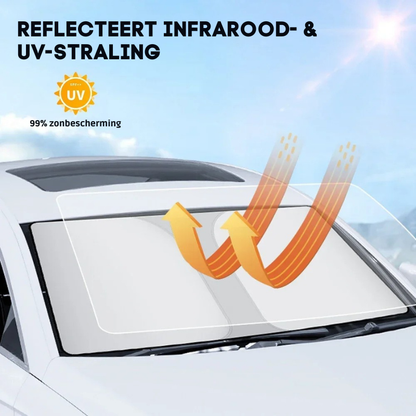 Opvouwbaar Zonnescherm Auto – UV- en Hittebescherming | SunShield™