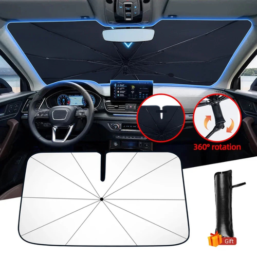 Opvouwbaar Zonnescherm Auto – UV- en Hittebescherming | SunShield™