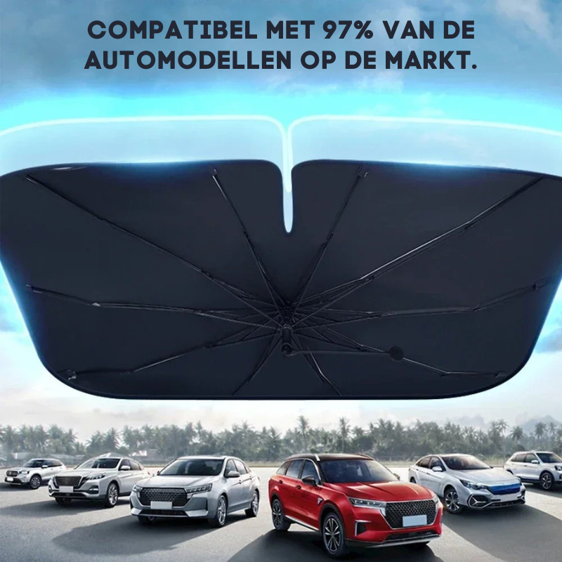 Opvouwbaar Zonnescherm Auto – UV- en Hittebescherming | SunShield™